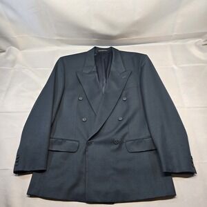 Bachrach Double Breasted Green Blazer Sports Coat‎ 40r Vintage